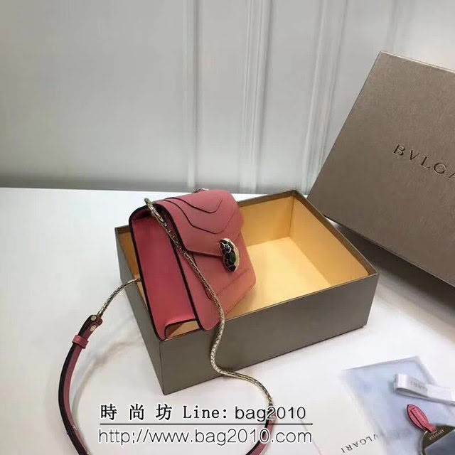 BVLGARI寶格麗 專櫃新款 蛇頭扣環 單層蛇頭包 鏈條單肩斜挎包 B39174 FYD1328